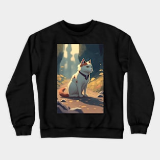 Cute cat Anime style Crewneck Sweatshirt